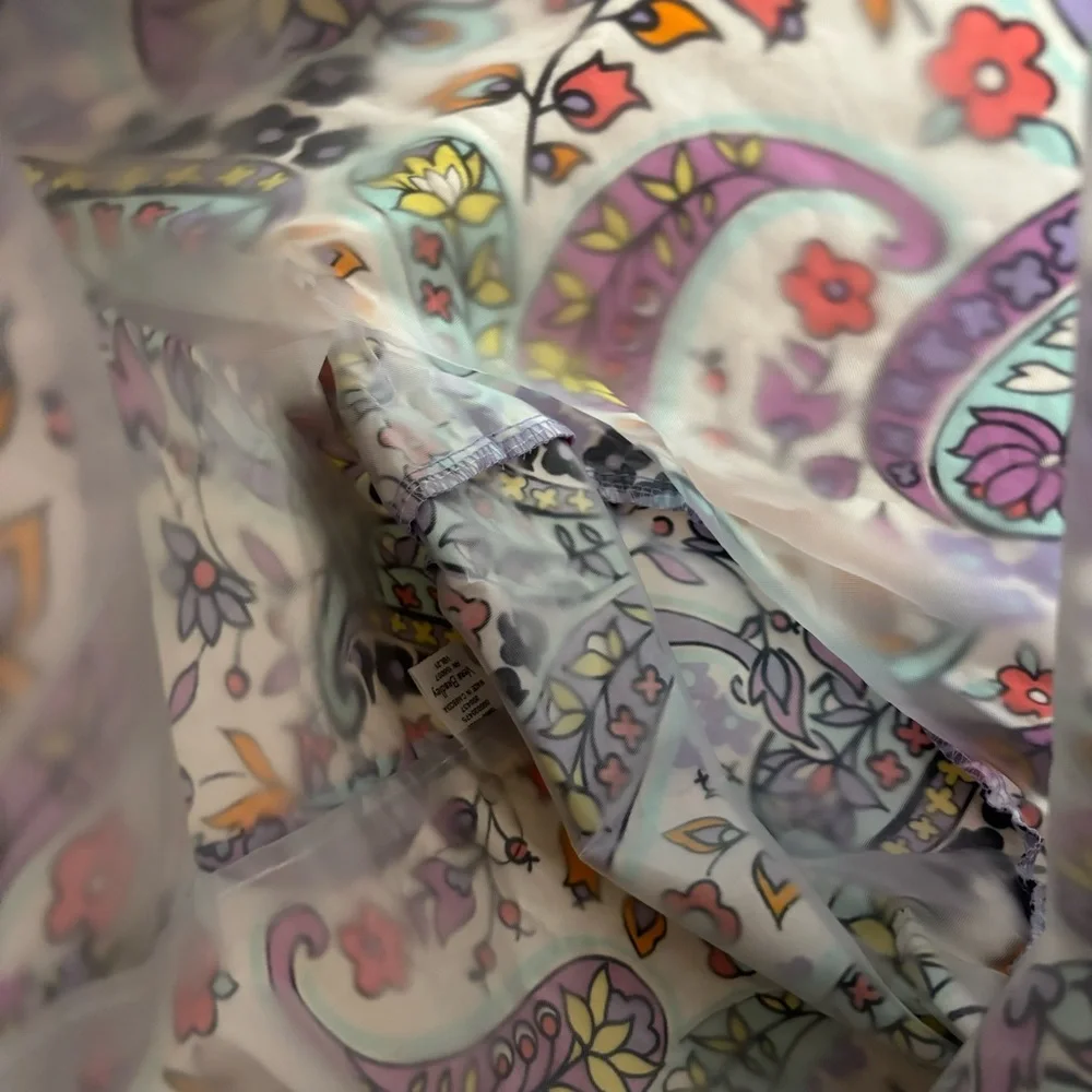 Vera Bradley Lunch Sack Bag Blue 10" x 12" Lined Cooler - Picture 4 of 5